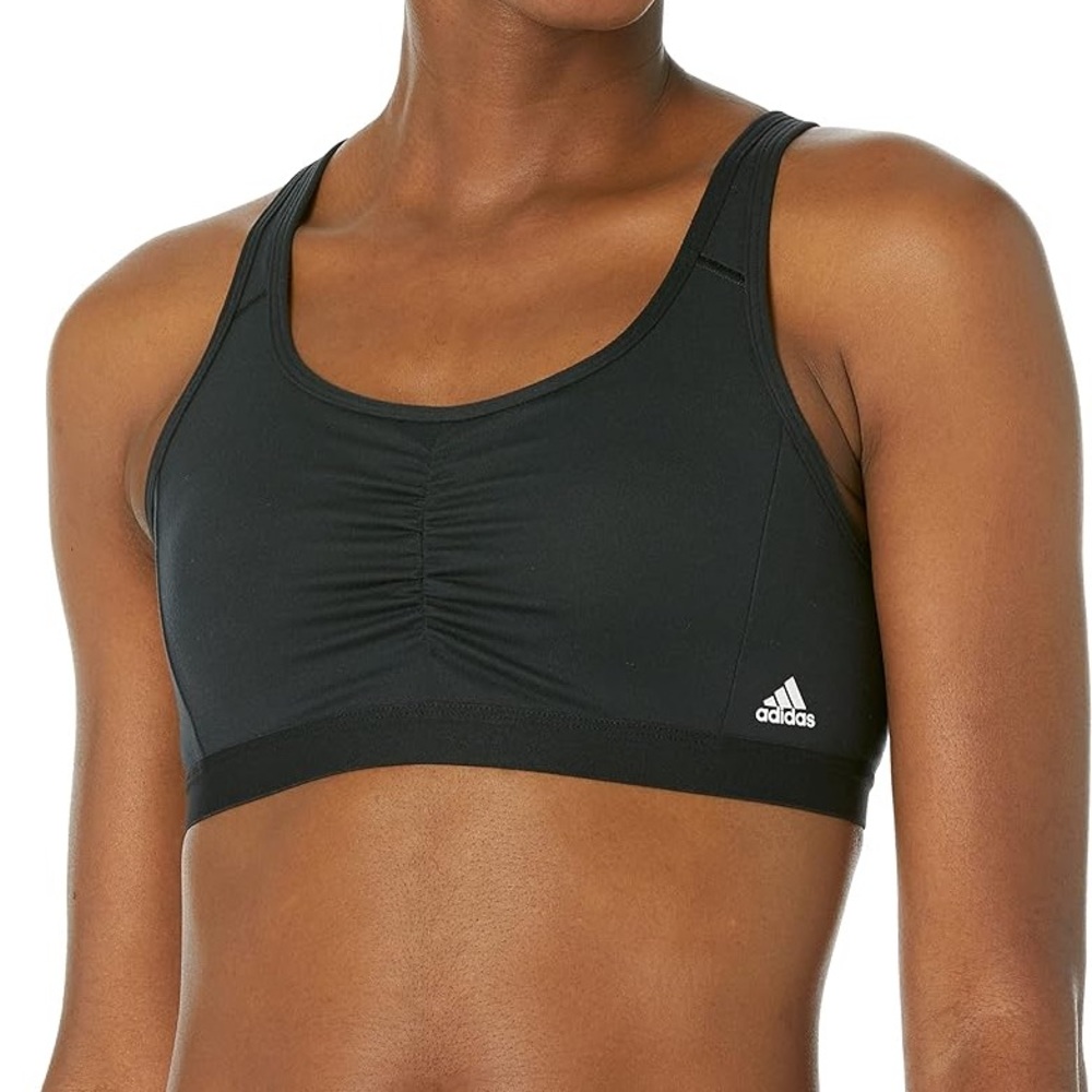 adidas Women's Medium Support Black Good Level Bra - M - Good Condition